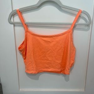 Orange crop top